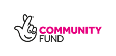 Community logo pink & white background alt