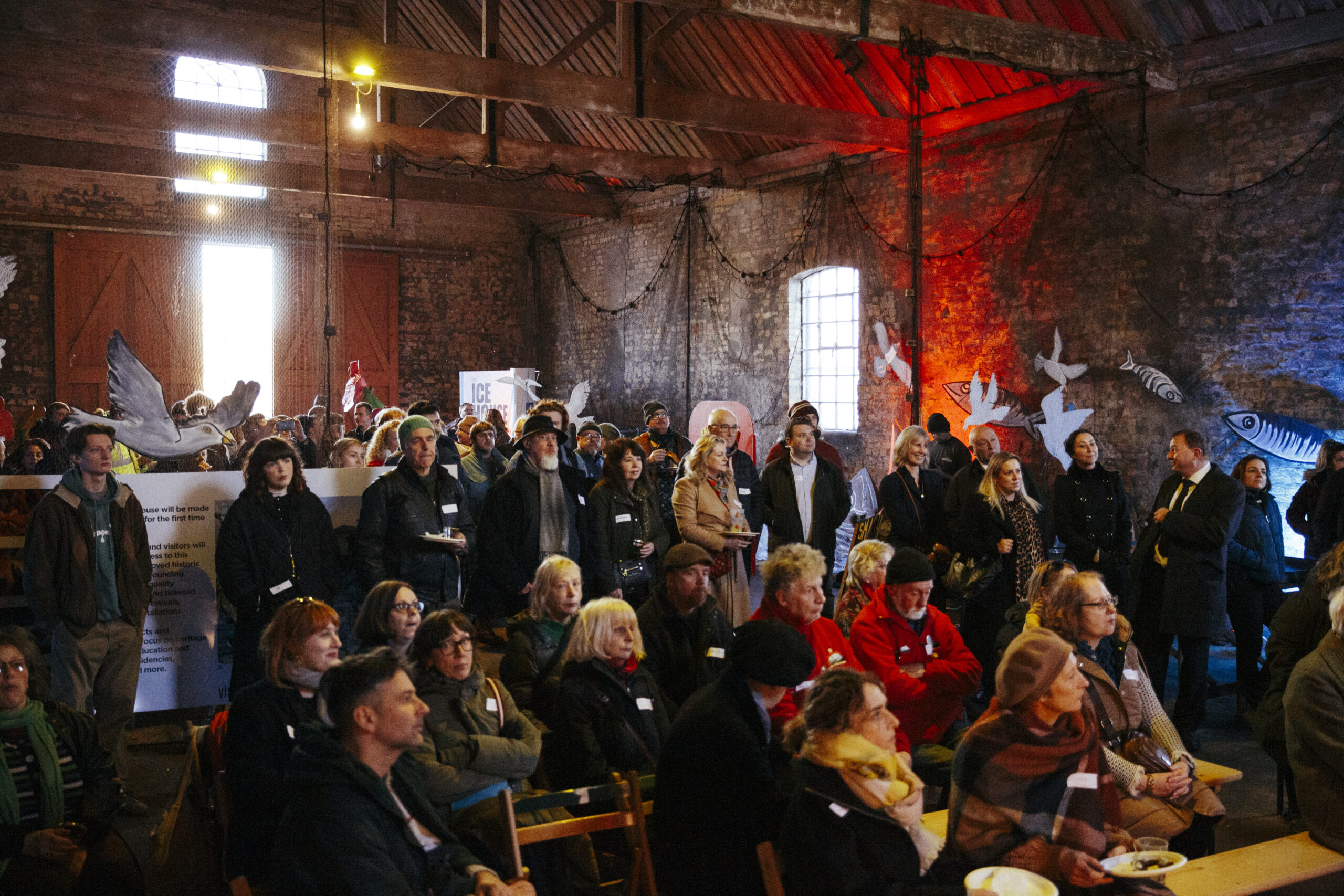 Crowds gather for The Ice House project launch