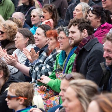 OUT THERE FESTIVAL 2024. GREAT YARMOUTH, NORFOLK. SATURDAY 1ST JUNE 2024 Picture: James Bass Photography Crowd applauding